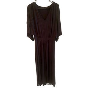 G by Giuliana Women's Black V-Neck Maxi Dress Size MP